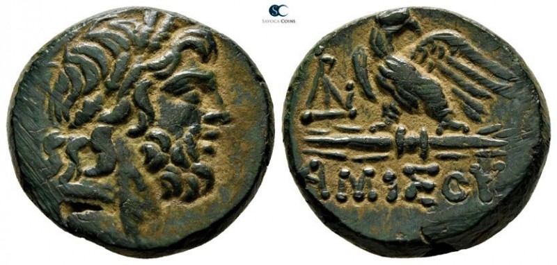 Pontos. Amisos circa 85-65 BC. 
Bronze Æ

19mm., 7,66g.

Laureate head of Z...