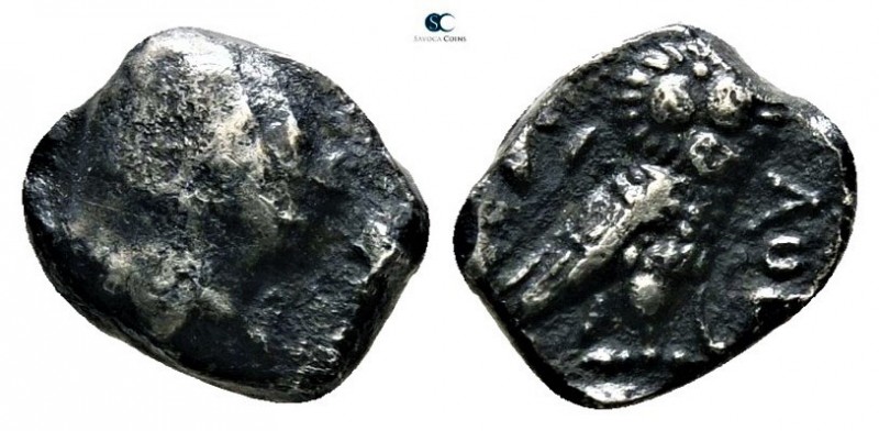 Philistia. Uncertain mint Before 333 BC. Imitating Athens
Obol AR

8mm., 0,54...
