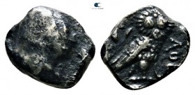 Philistia. Uncertain mint Before 333 BC. Imitating Athens. Obol AR
