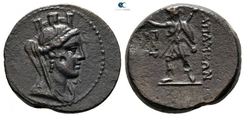 Seleukid Kingdom. Apameia on the Axios mint. Alexander I Balas 152-145 BC. Dated...
