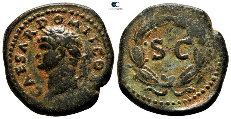 Seleucis and Pieria. Antioch. Domitian as Caesar AD 69-81. 
Bronze Æ

22mm., ...