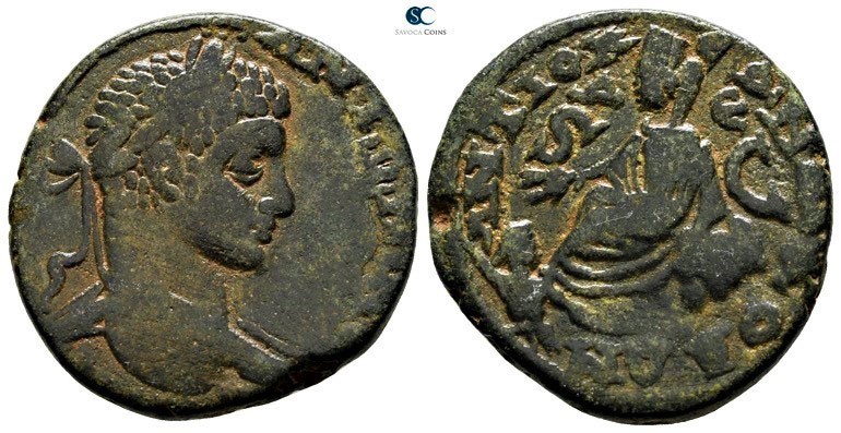 Seleucis and Pieria. Antioch. Elagabalus AD 218-222. 
Bronze Æ

24mm., 10,53g...
