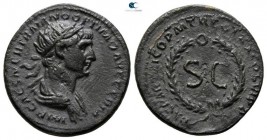 Trajan AD 98-117. Struck AD 114-117. Struck at Rome for circulation in the East. Semis Æ