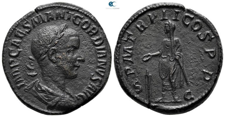 Gordian III. AD 238-244. Rome
Sestertius Æ

30mm., 16,51g.

IMP CAES M ANT ...