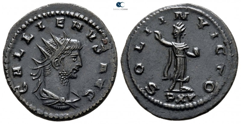 Gallienus AD 253-268. Rome
Antoninianus Billon

20mm., 3,22g.

GALLIENVS AV...