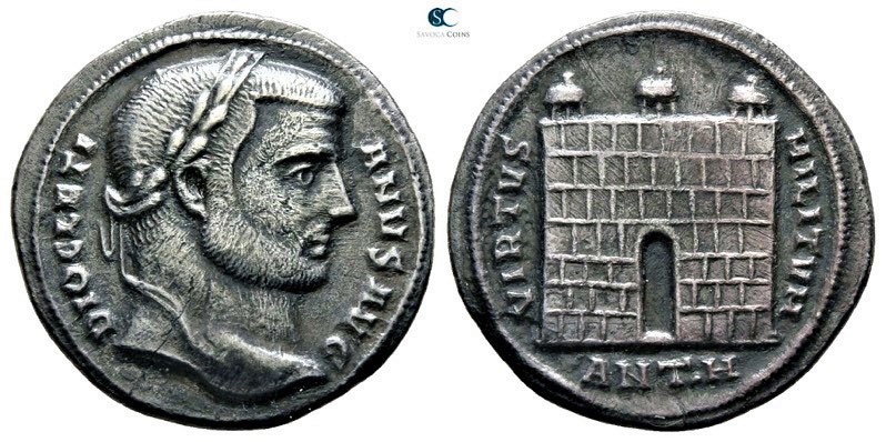 Diocletian AD 284-305. Antioch
Argenteus AR

18mm., 3,06g.

DIOCLETIANVS AV...