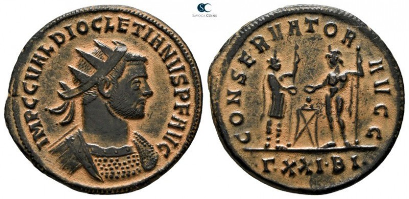 Diocletian AD 284-305. Struck AD 289-290. Siscia
Antoninianus Billon

22mm., ...