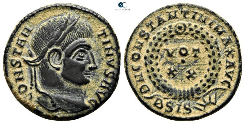 Constantinus I the Great AD 306-337. Siscia
Follis Æ

18mm., 2,94g.

CONSTA...