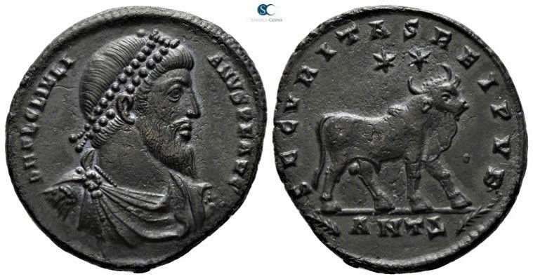 Julian II AD 360-363. Struck AD 361-363. Antioch. 4th officina
Follis Æ

27mm...