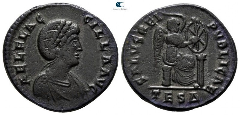 Aelia Flacilla AD 383-386. Thessaloniki. 4th officina
Follis Æ

21mm., 4,99g....