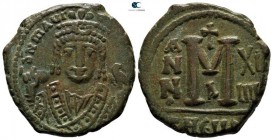 Maurice Tiberius AD 582-602. Theoupolis (Antioch). 1st officina. Follis Æ
