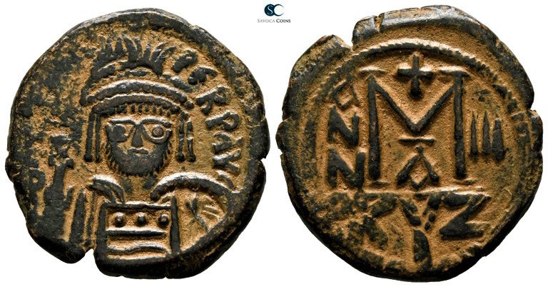 Heraclius AD 610-641. 1st officina. Dated RY 3 (AD 612/3). Cyzicus
Follis Æ

...