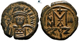 Heraclius AD 610-641. 1st officina. Dated RY 3 (AD 612/3). Cyzicus. Follis Æ
