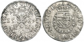 Escudo de Borgoña. 1567. Overijssel. DEL-96. DAV-8517. Ligera plata agria. MBC/MBC+.