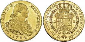 2 escudos. 1794. Madrid. MF. VI-1043. B.O. EBC/EBC+.
