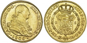 2 escudos. 1805. Madrid. FA. VI-1056. B.O. SC.