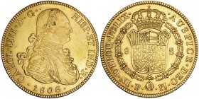 8 escudos. 1806. Potosí. PJ. VI-1409. MBC+.
