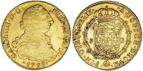 8 escudos. 1798. Santiago. DA. VI-1422. MBC-/MBC.