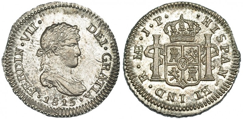 1/2 real. 1815. Lima JP. VI-337. B.O. EBC.