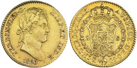 2 escudos. 1820. Madrid. GJ. VI-1343. MBC/MBC+.