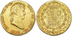 8 escudos. 1814. Lima. JP. VI-1466. R.B.O. MBC+.