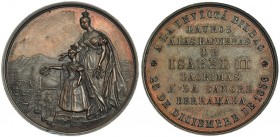 Medalla. 1836. A la invicta Bilbao. AE 41 mm. MPN-619. EBC.