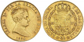80 reales. 1834. Madrid. CR. VI-592. MBC+.