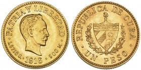 CUBA. Peso. 1916. KM-16. SC.