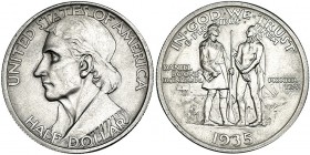 ESTADOS UNIDOS DE AMÉRICA. 1/2 dólar. 1935. Daniel Boone. KM-165.1. EBC+.