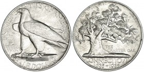 ESTADOS UNIDOS DE AMÉRICA. 1/2 dólar. 1935. Connecticut. KM-169. EBC-/EBC. Muy escasa.