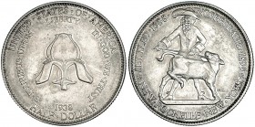 ESTADOS UNIDOS DE AMÉRICA. 1/2 dólar. 1938. New Rochelle. KM-191. EBC. Rara.