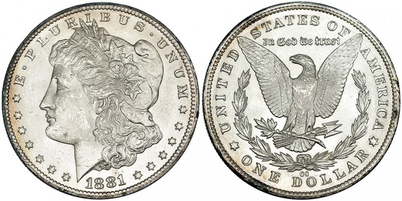 ESTADOS UNIDOS DE AMÉRICA. Dólar. 1881 CC. KM-110. SC.