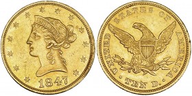ESTADOS UNIDOS DE AMÉRICA. 10 dólares. 1847. KM-66.2. EBC-.