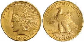 ESTADOS UNIDOS DE AMÉRICA. 10 dólares. 1910 D. KM-130. PCGS-MS 63.