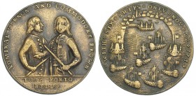 GRAN BRETAÑA. Medalla Vernon. 1739. PORTOBELLO en la ley. del rev. AE 38 mm. MBC.