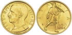ITALIA. 50 liras. 1932 R. Año X. KM-71. EBC+.