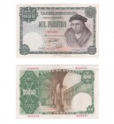 BANCO DE ESPAÑA. 1000 pesetas 2-1946. Sin serie. ED-D54. Bordes dañados. MBC+.