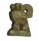 EGIPTO. AMULETOS DE BAJA ÉPOCA (664-525 A.C.). Horus. Fayenza. Halcón. Longitud 15 mm.
