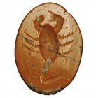 ROMA. Entalle. Siglo III d.C. Con representación de un escorpión. Ágata. Altura 13 mm.