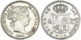 4 reales. 1864. Sevilla. VI-426. MBC/MBC-.