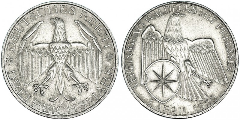 ALEMANIA. 3 Marcos. 1929. KM-62. EBC.