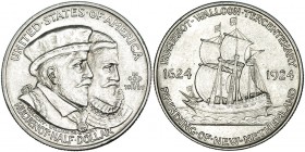 ESTADOS UNIDOS DE AMÉRICA. 1/2 Dólar. 1924. Hugenot-Wallon. KM-154. EBC.