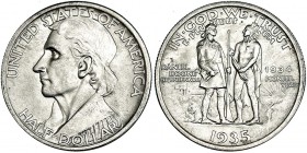 ESTADOS UNIDOS DE AMÉRICA. 1/2 Dólar. 1935. Daniel Boone. KM-165.2. Pequeñas marcas. EBC+.