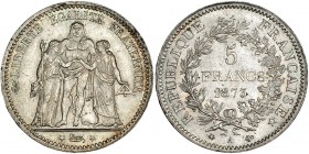 FRANCIA. 5 Francos. 1873 A. KM-820.1. Pequeñas marcas. EBC.