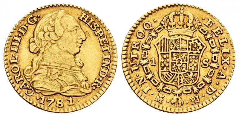 Charles III (1759-1788). 1 escudo. 1781. Madrid. PJ. (Cal 2008-624). (Cal 2019-1...