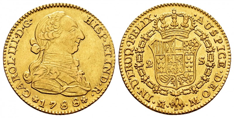 Charles III (1759-1788). 2 escudos. 1788. Madrid. M. (Cal 2008-459). (Cal 2019-1...