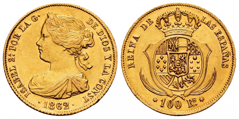 Elizabeth II (1833-1868). 100 reales. 1862. Madrid. (Cal 2008-27). (Cal 2019-789...