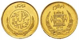 Afghanistan. Mohammed Zahir Shah. 4 grams. 1315 SH (1935). Afghanistan. (Km-935). Au. 4,01 g. Minor nick on edge. XF. Est...150,00.
