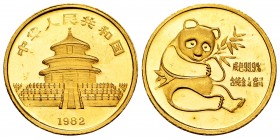 China. 25 yuan. 1982. (Km-MB9). Au. 7,71 g. PR. Est...350,00.