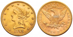 United States. 10 dollars. 1895. Philadelphia. (Km-102). (Fr-158). Au. 16,72 g. AU. Est...600,00.